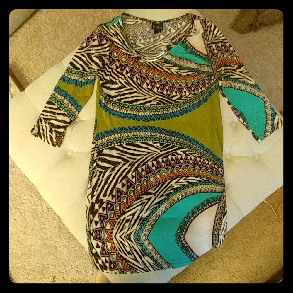 Stretchy 3/4 sleeve dress ENFOCUS size 10